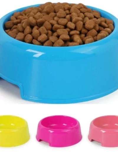Pet Bowls Dog Cat Plastic Food Feeding Water Dish Bowl Feeder Pet Supplies  товары для собак  accesorios para perros