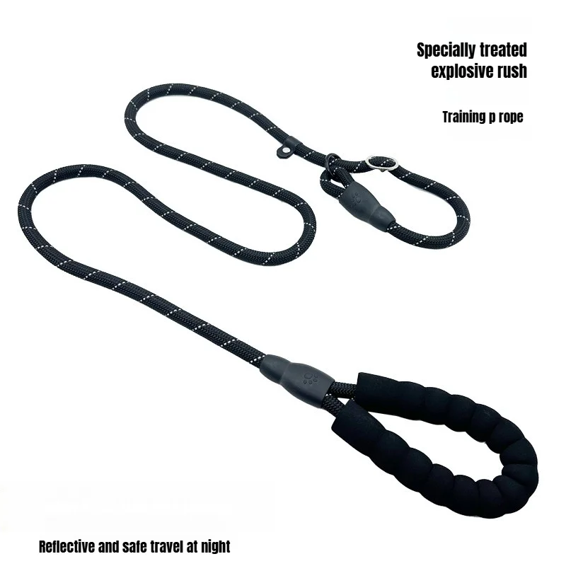Harness Leash Dog Collar Small Puppy Accessories Explosion-proof Reflective Training Anti-escape Walking Rope Pet Traction