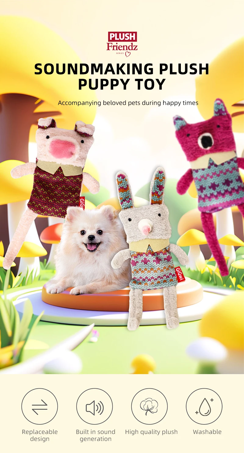 GiGwi Pets Toys Long Leg Series Sounding Interactive Toy For Dog Interesting Food Pocket Design Pet Interaction Plush Dog Toys - Image 9