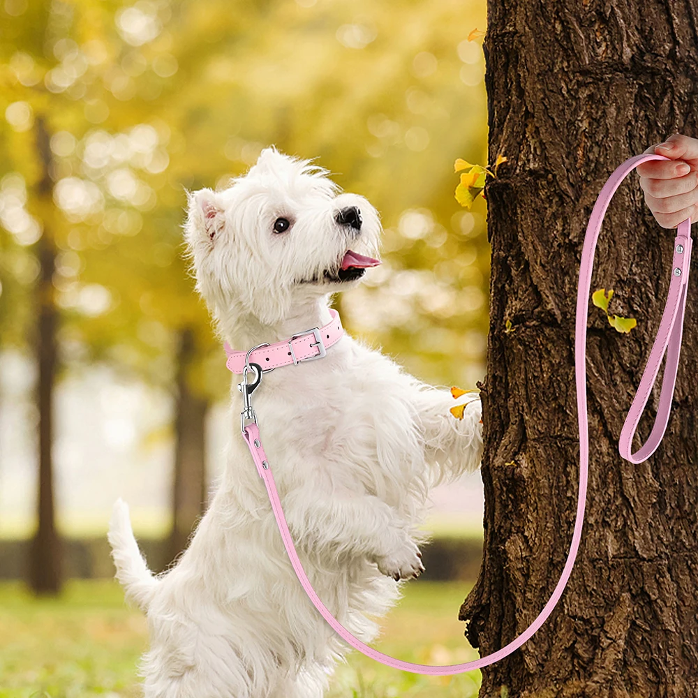 120cm PU Leather Dog Leash Soft 4ft Leather Dog Leash Pet Walking Training Leads Durable for Small Medium Dogs Pitbull Chihuahua - Image 16
