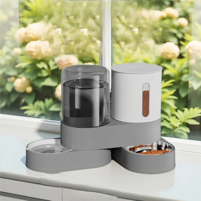 M12K-Dog And Cat Feeder Pet Feeding And Drinking Water Feeder 360 ° Free Rotating Feeding And Drinking Supplies - Image 3