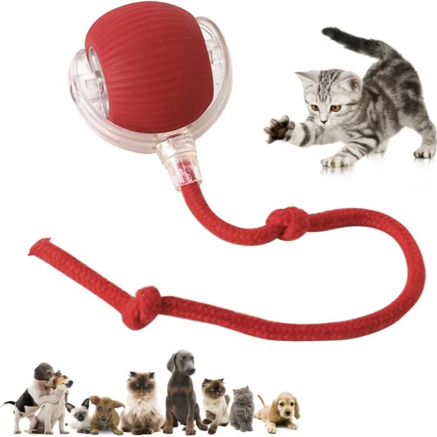 Auto Electric Rolling Ball Interactive Toys for Cats/Kitty Pets, Smart Automatic Teaser, USB Rechargeable - Image 10
