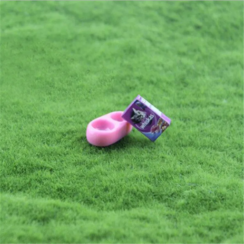 1/12 Scale Doll House Miniature Kitchen Garden Pet Dog Cat Food On Bowl - Image 5