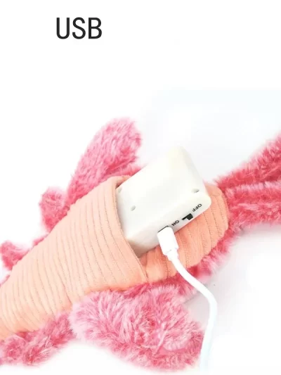Moving Simulation Electronic Plush Toys For Pet dog cat Children: Electric Jumping Cat, Shrimp, Lobster Stuffed Animal toy