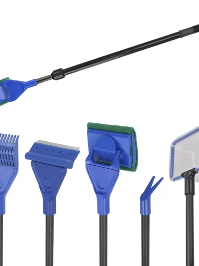 Adjustable Aquarium Tank Clean Set Aquarium Cleaning Tools 5 in 1 Aquarium Cleaner