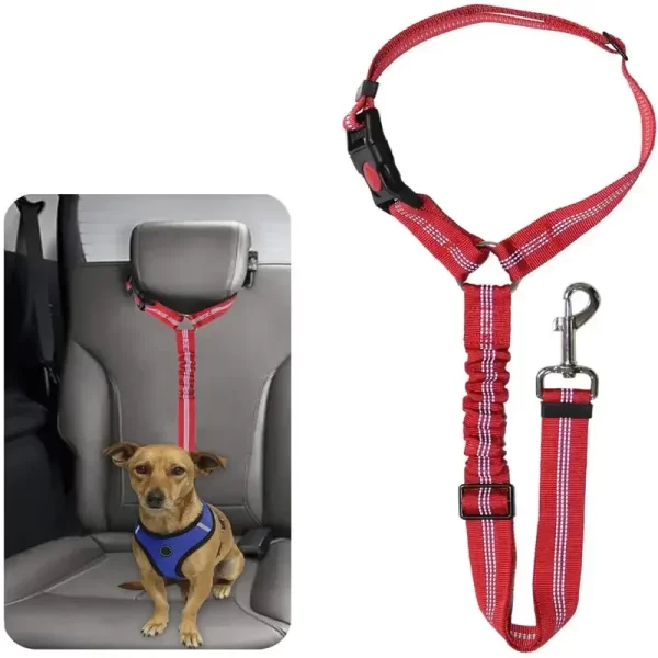 Reflective Pet Dog Car Seat Belt Puppy Collar Walking Travel Car Accessories Cat Leash Harness for Small Dogs Pet Car Supplies - Image 8
