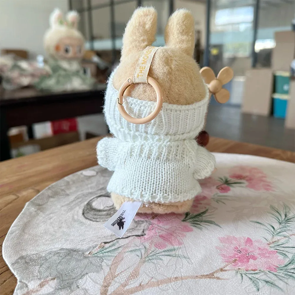 Cute Bunny Doll Accessories with Knitted Clothes Rabbit Ears Hat Heart Sweater for Toy Collectors Clothes - Image 11
