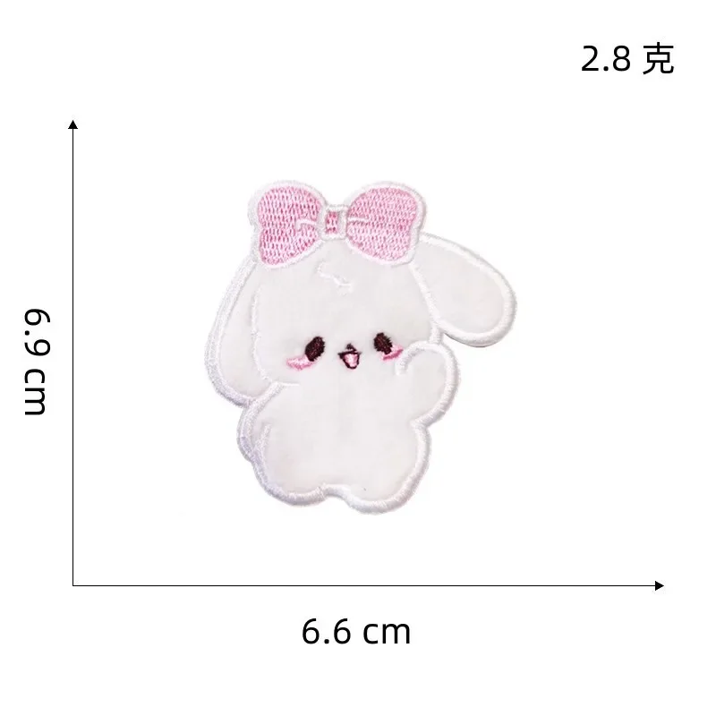 1/8 pCS Cute cartoon rabbit Embroidery Applique DIY Hat Coat Dress Pants Accessories Cloth Sticker - Image 3