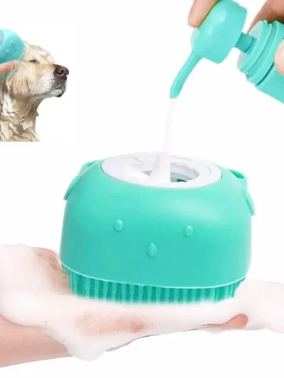 Bathroom Puppy Dog Cat Bath Massage Gloves Brush Soft Safety Silicone Pet Accessories for Dogs Cats Dog comb Tools