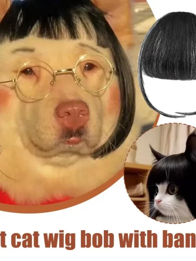 Cat Wig Accessories Dog Headdress Funny Costume Puppy Head Props Cosplay Cosplay Dress Accessories Funny Cute Up Pet Wig E8D9