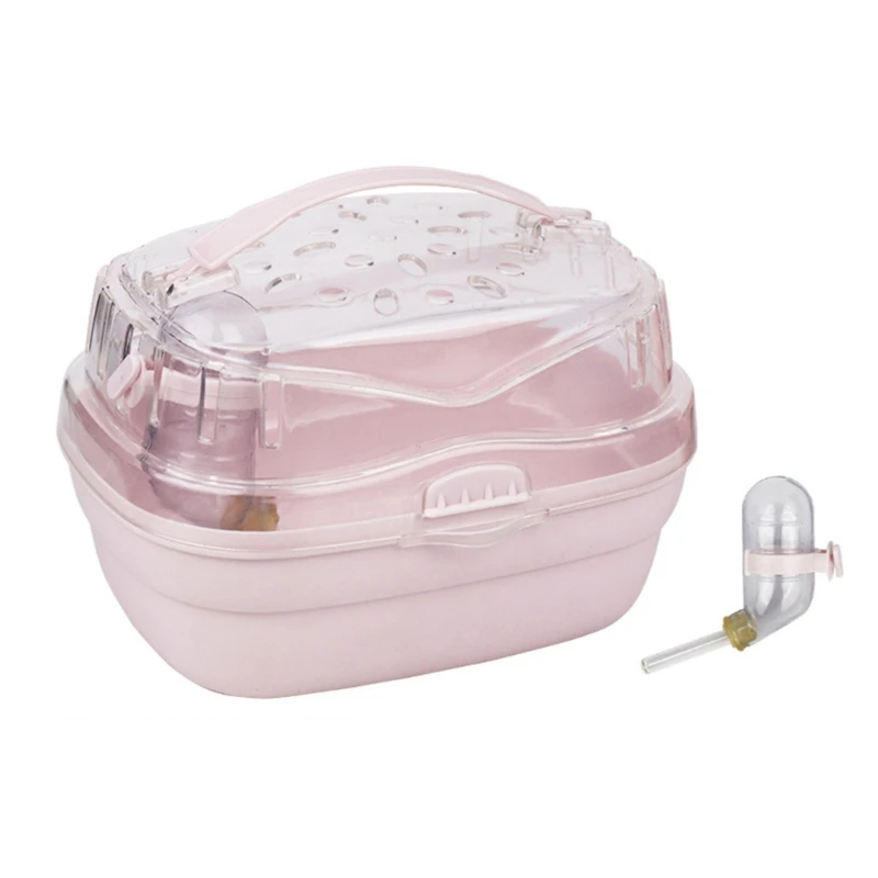 Rabbit Outgoing Cage Small Pet with Ventilable Cover Plastic Pet Carry Box Portable Travel-Case for Hamsters T21C - Image 7