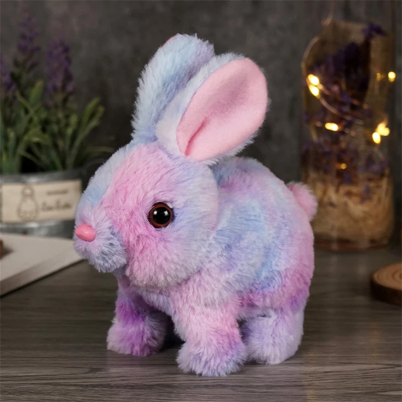 Cute Electric Rabbit Interactive Plush Toys Bunny With Carrot Walking Wiggle Ears Wag Tail Stuffed Peluche Doll Birthday Gifts - Image 21