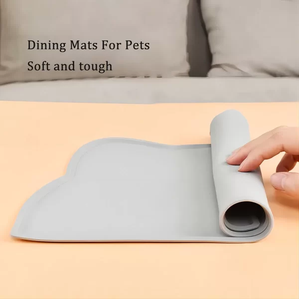 Silicone Pet Feeding Dog Cat Bowl Food Mat Non-Stick Waterproof Pet Food Feeding Pad Puppy Feeder Tray Water Cushion - Image 4