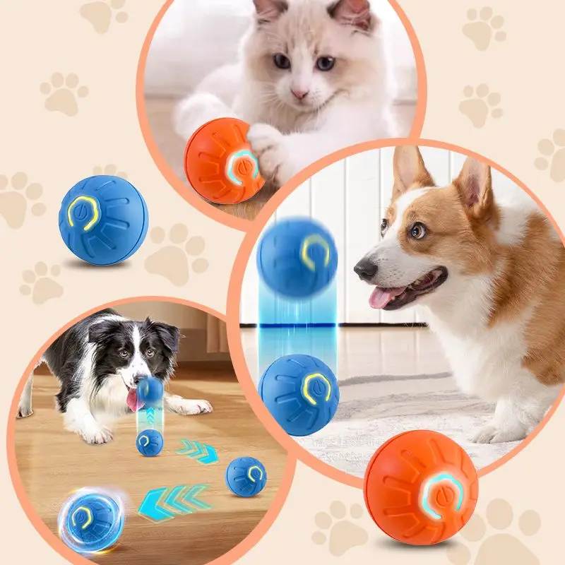 Smart Dog Toy Ball Electronic Interactive Pet Toy Moving Ball USB Automatic Moving Jumping Bouncing Toy Ball Puppy Cat Product - Image 2