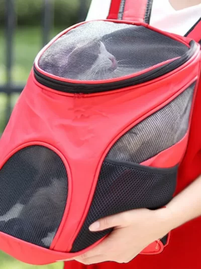 Pet backpack, portable bag for cats and dogs, travel outdoor breathable front backpack, pet supplies