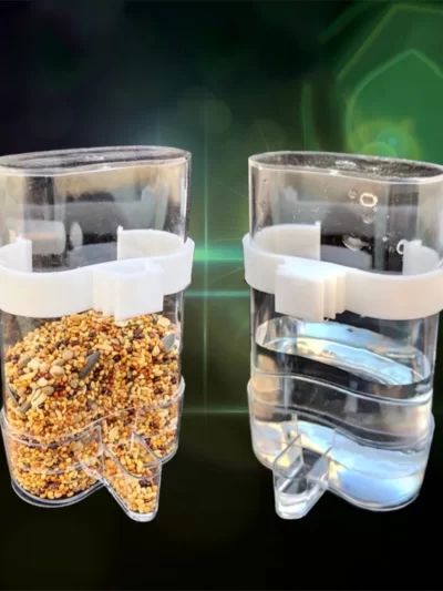 Bird Water Dispenser Bird Feeder Cockatiel Parakeet Canary Plastic Automatic Hanging Food Container Bird Cage Accessories
