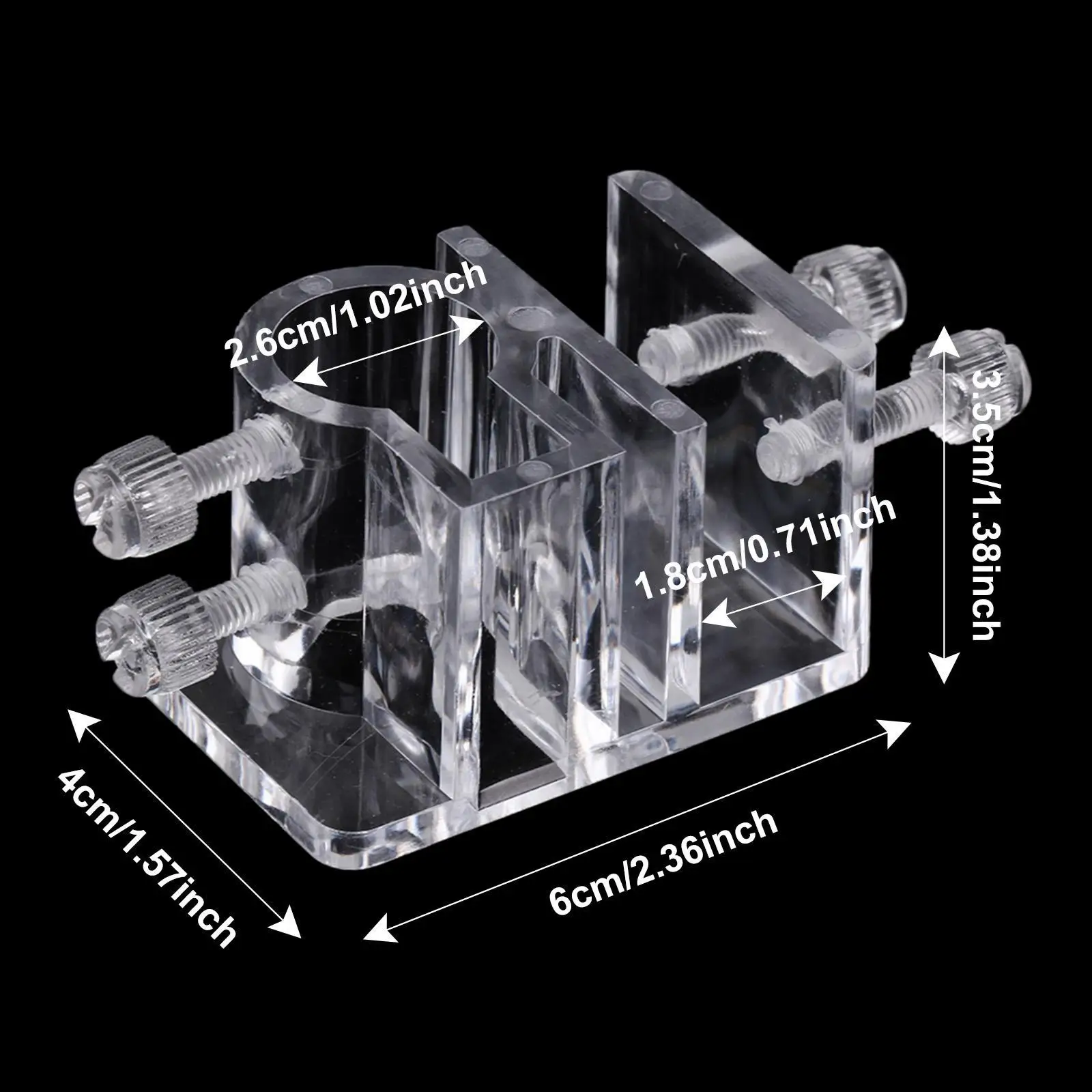 Acrylic Water Accessory Hose Aquarium Tube Pecera Support Fixing Clip Clamp 25mm Aquarium Hose Tube Fixing Clip Holder Clamp - Image 6