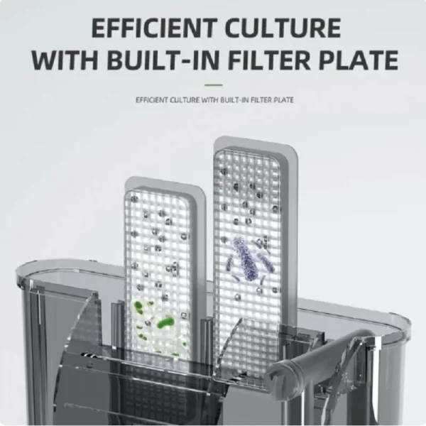 Thin External Filter Fish Tank Aquarium Waterfall Filter Pump Hanging Fish Tank Suitable For 30-80cm Oil Film Wall-mounted Pump - Image 5