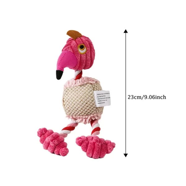 Plush Dog Toys for Small Large Pets Funny Bird Shaped Dogs Squeak Chew Ropes Toy Pets Interactive Supplies - Image 7