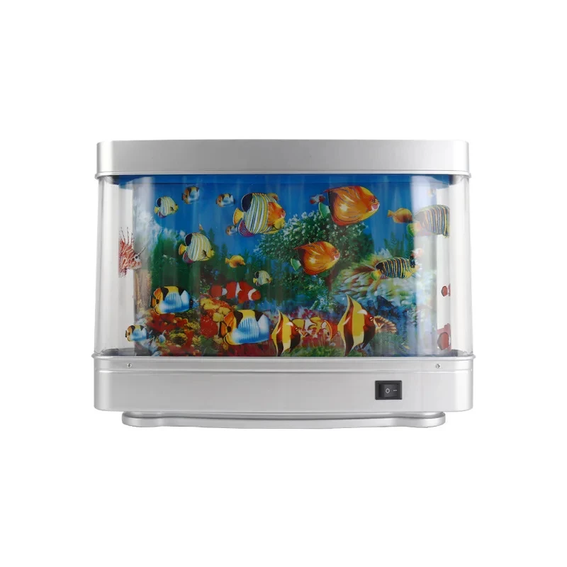 Fish Tank Lamp Night Light Virtual Artificial Tropical Fish Ocean Lights Moving Ornamental Children Halloween Christmas Gift Toy - Image 7