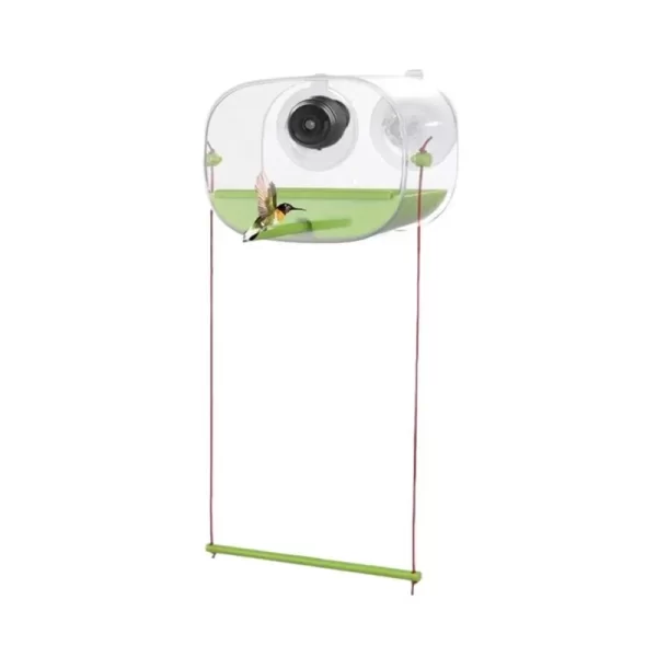 HOES-Bird Feeder And Camera With Strong Suction Cup Weatherproof Large-Capacity Food Organizer Birdwatching, Gift For Bird Lover - Image 5