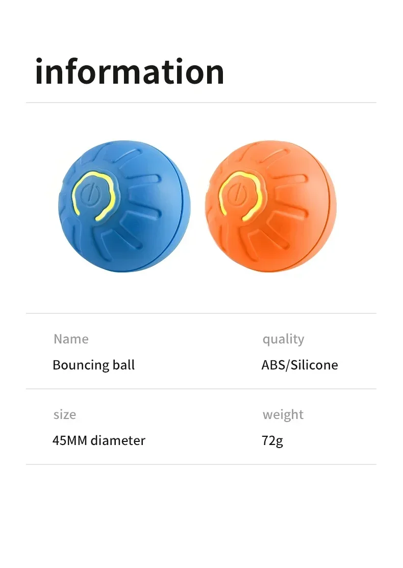 Smart Dog Toy Ball Electronic Interactive Pet Toy Moving Ball USB Automatic Moving Bouncing for Puppy Birthday Gift Cat Product - Image 21