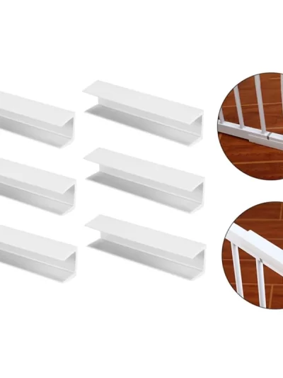 6 Pcs Safety Door Reinforcement Slot Baby Gate Dog Groove Gates Pet Supplies PVC Dog Gate Reinforcement Fence Reinforcement