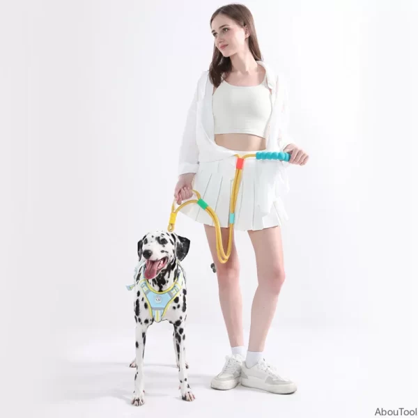 Versatile Pet Traction Leashes with Foam Handle Hand Free Dog Leash for Pet Walking Running Adjustable Sizes Pet Supplies