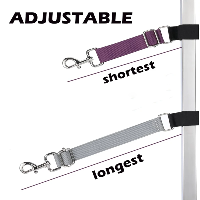 Dog Collar Pet Grooming Loops Safety Rope Leash Leads Dog Accessories Nylon Restraint Noose Solid Color Pet Supplies Adjustable - Image 19