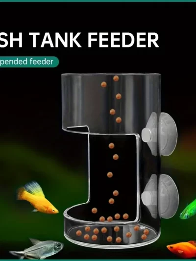 Non-Slip Aquarium Feeder Ring - Essential Fish Feeding Supplies, Floating Food Feeder Square/Round for Fish Tank