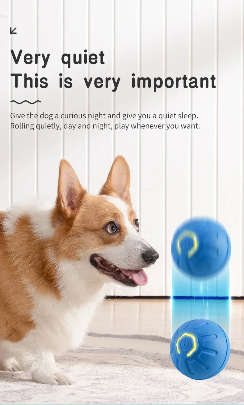 Smart Dog Toy Ball Electronic Interactive Pet Toy Moving Ball USB Automatic Moving Bouncing for Puppy Birthday Gift Cat Product - Image 17