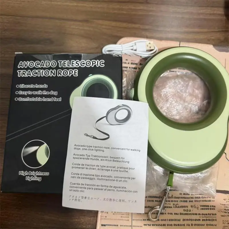 Pet Leash With One Click Locking And Automatic Retractable Traction Rope For Walking Dogs, Portable For Walking Dogs - Image 4