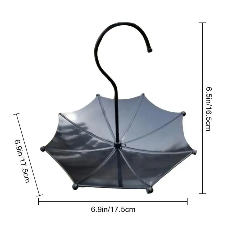 Umbrella Design Bird Feeding Tray Yard Decorations Garden Ornaments Hanging Bird Feeder Round Weatherproof Bird Bath Feeder - Image 6