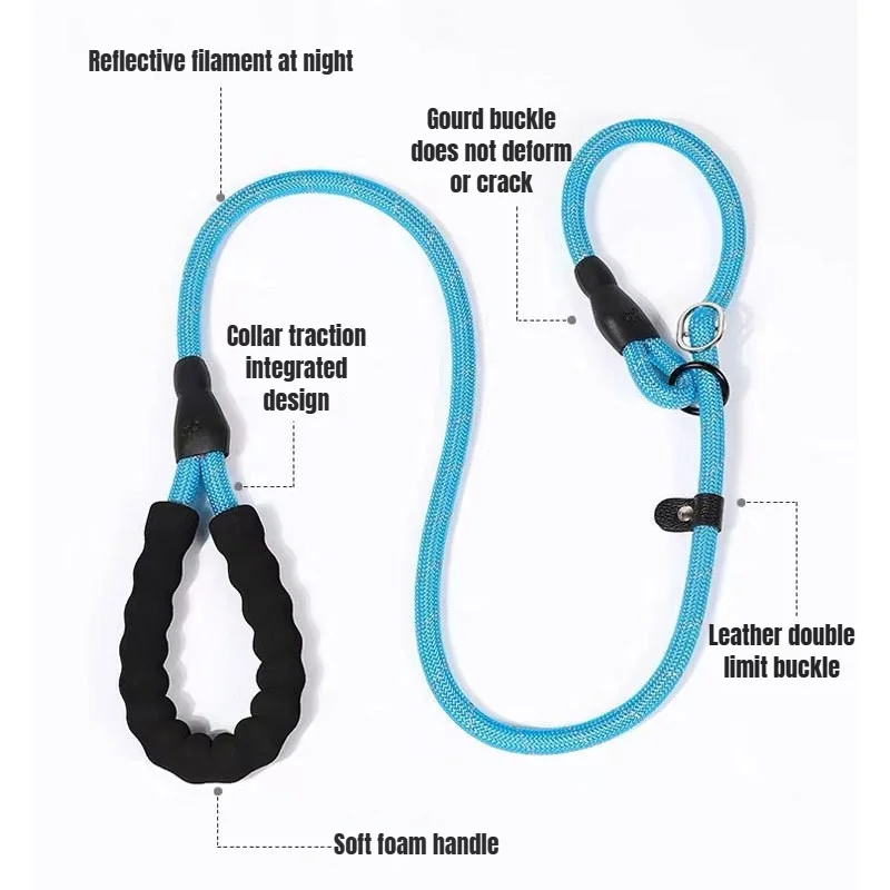 Harness Leash Dog Collar Small Puppy Accessories Explosion-proof Reflective Training Anti-escape Walking Rope Pet Traction - Image 2