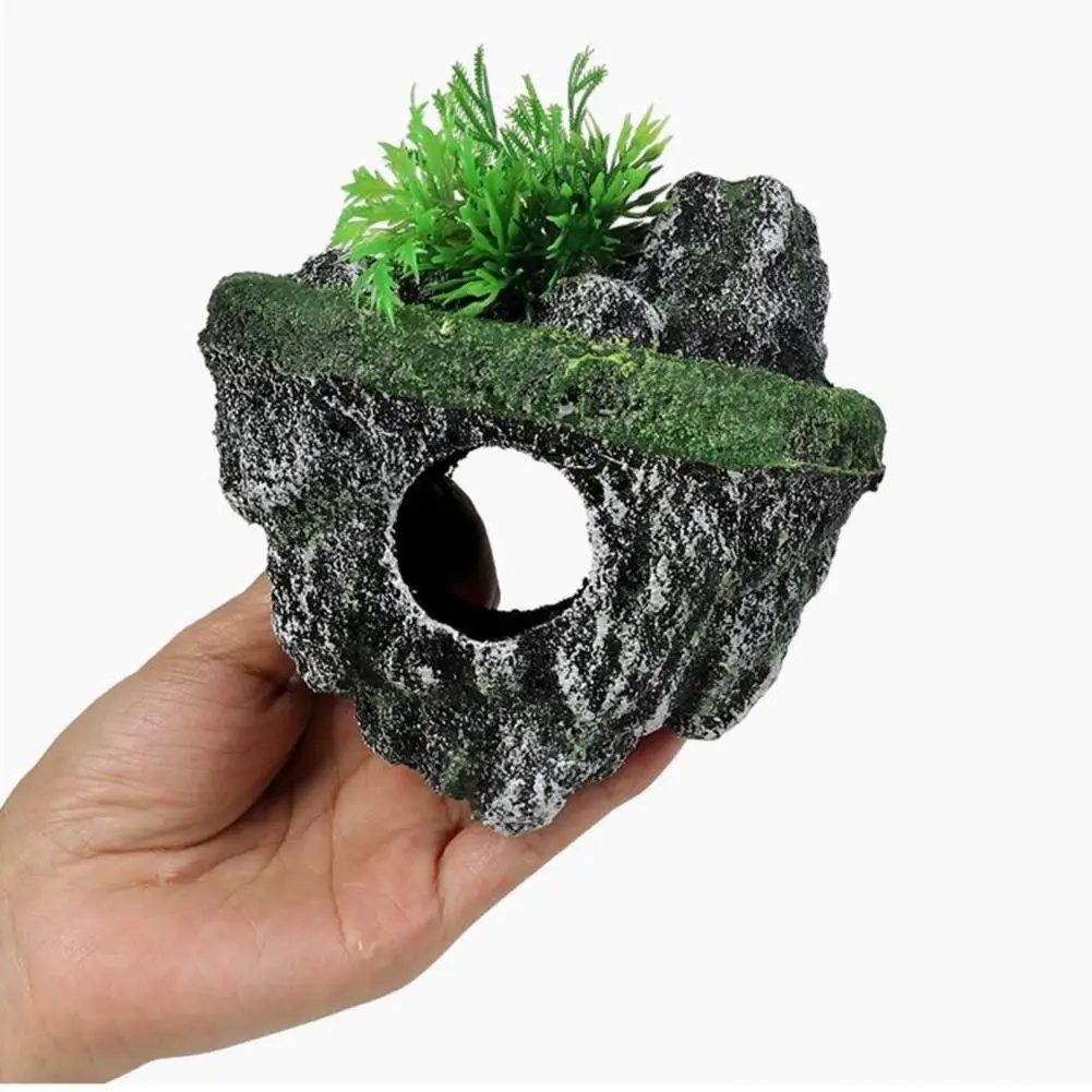 Fish Tank Artificial Stone Decoration Miniature Aquarium Float Moss Rock Landscaping Betta Cave Hideout Shelter Fish Tank Decor - Image 5