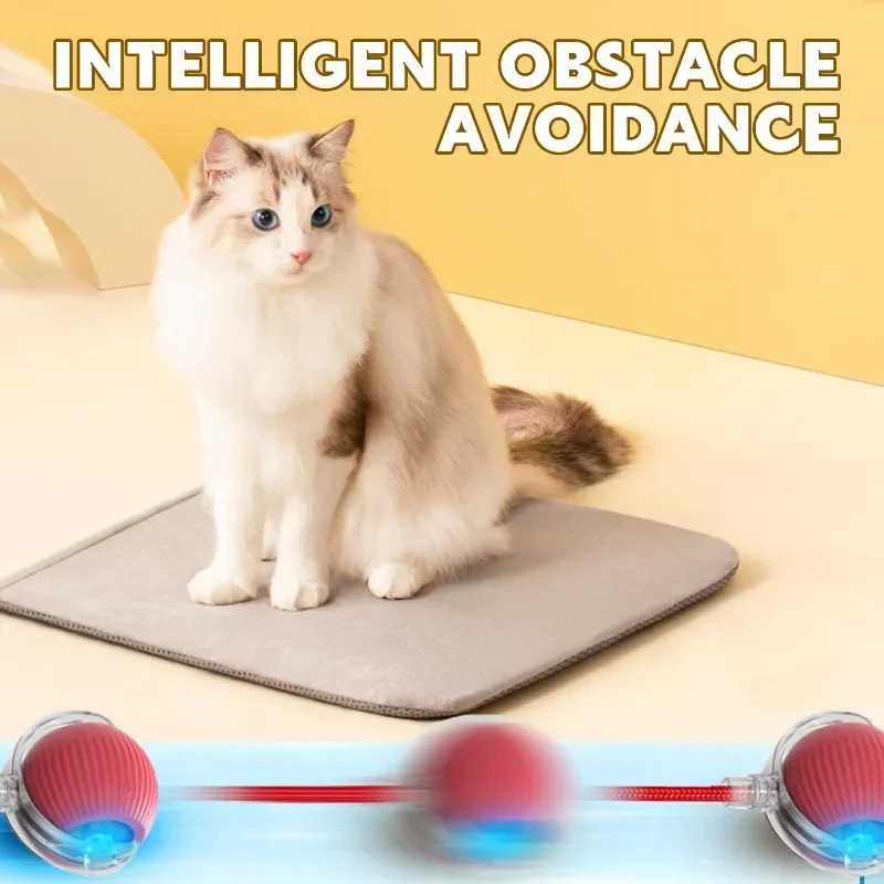 Auto Electric Rolling Ball Interactive Toys for Cats/Kitty Pets, Smart Automatic Teaser, USB Rechargeable - Image 5