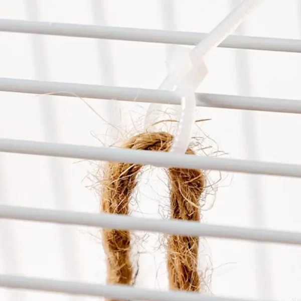 Natural Straw Weaving Bird Cages Parrots House Sleep Houses Cage with Hangings Lanyard for Small Pet Finch Sparrows - Image 10