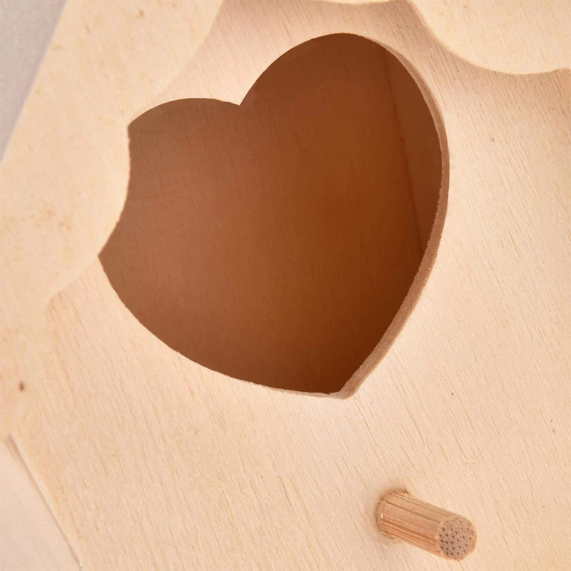 367A Wooden Bird Houses Bluebirds Home Small Bird House for Outside Garden Unfinished Bird Houses to Paint for Bird Watching - Image 5