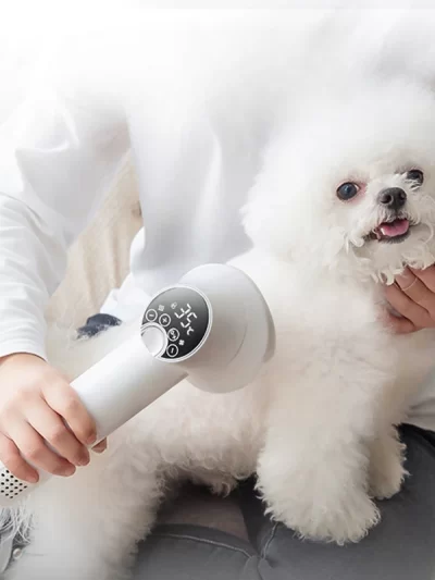 Pet intelligent hair dryer hair dryer for dog/cat beauty LED display screen IOU temperature and wind speed control pet supplies