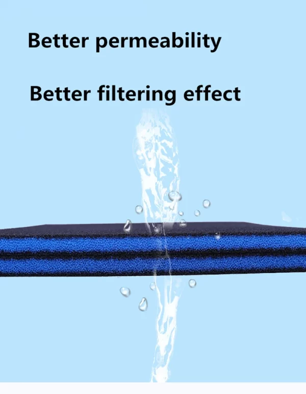 Aquarium Activated Carbon Biochemical Filter Cotton High-density Water Purification Sponge Fish Tank Filter Filter Accessories - Image 7