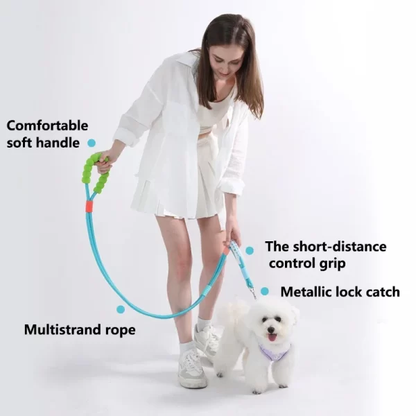 Versatile Pet Traction Leashes with Foam Handle Hand Free Dog Leash for Pet Walking Running Adjustable Sizes Pet Supplies - Image 18
