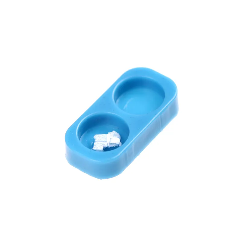 1/12 Scale Doll House Miniature Kitchen Garden Pet Dog Cat Food On Bowl - Image 2