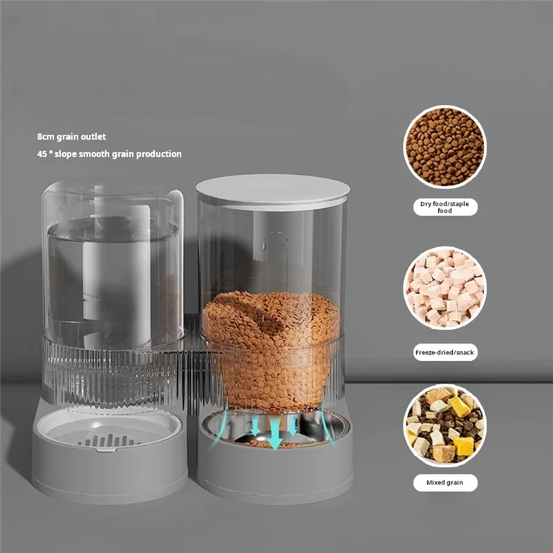 M12K-Dog And Cat Feeder Pet Feeding And Drinking Water Feeder 360 ° Free Rotating Feeding And Drinking Supplies - Image 4