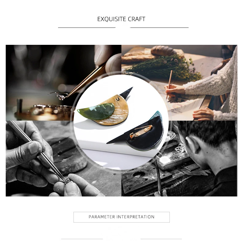 SKEDS Fashion Women Men Acrylic Bird Brooch Pin Creative Simple Trendy Badges For Unisex Bag Clothing Accessories Brooches Gift - Image 15