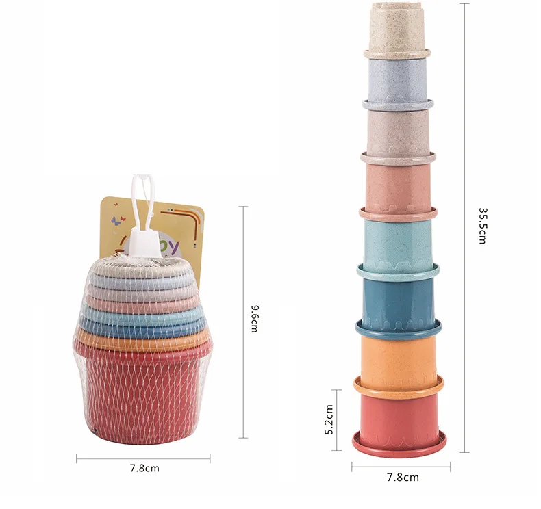 Stacking Cups Toy For Rabbits Multi-Colored Reusable Small Animals Puzzle Toys For Hiding Food Playing Bunny Accessories Pet - Image 20