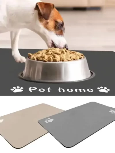 Pet Food Placemat Pet Necessities Feeding Mat Non-slip For Floors Waterproof Dog Bowl Mat Dog Accessories Pet Supplies