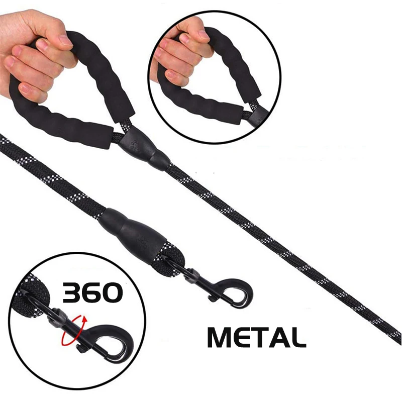 120/150/200/300CM Strong Leashes for Dogs Soft Handle Dog Leash Reinforced Leash for Small Medium Large Dogs Big Dog Supplies - Image 6