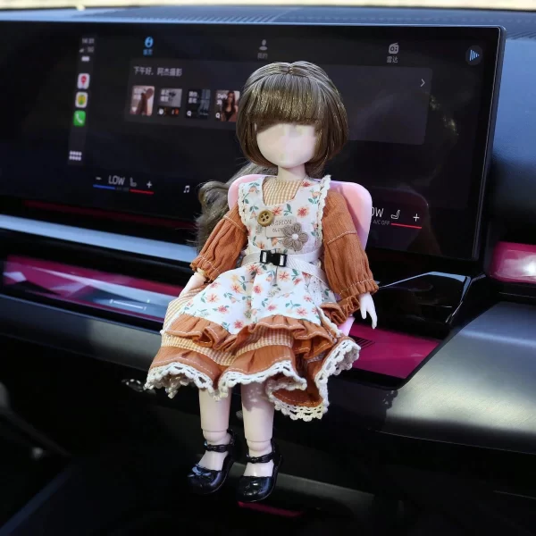 15-17cm buLaLa doll carseat All Doll Safety Seat Accessories Cute Dolls Car Air Outlet Decoration High-Grade Auto Interior gifts - Image 3