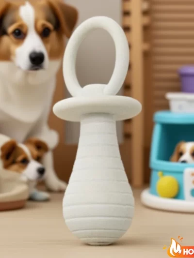 Pet Pacifier Rubber Toys for Newborn Dogs Cat Chew Toys Puppy Kitty  Products Dog Games Sound Squeaker