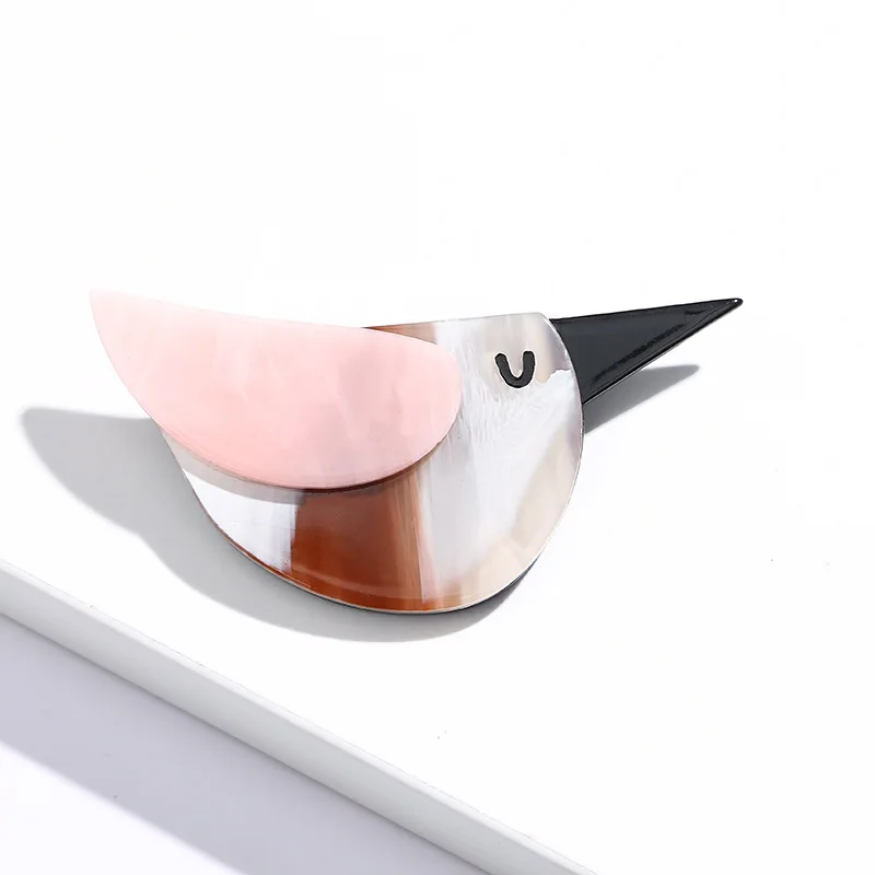 SKEDS Fashion Women Men Acrylic Bird Brooch Pin Creative Simple Trendy Badges For Unisex Bag Clothing Accessories Brooches Gift - Image 8